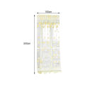 Sheer Curtain Washable Breathable Transparent Door Drape. 