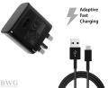 SAMSUNG Adaptive Fast Charger 9V & Type C Cable for S8 S8+ C9 PRO Note 10 9 8 Phone. 