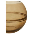 Optik Smoked Glass Round Vase - Premier Home - 1411501. 