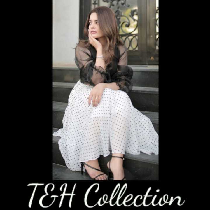 NEW ARRIVAL SUMMER FRIENDLY POLKA DOTS SKIRT & TOP FOR PICNICS (T&H)
