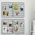 DIY Multifunction Metal Grid Wall Mounted Ins Mesh Art & Craft Photo frame 4 piece. 