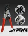 Automatic Wire Stripping Tool, Terminal Crimper & Wire Cutter for Wires for Electrical Repairs & Maintenance on Home Appliances & Electronics Compatible Red Hand Tools Pliers. 