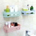 YM Strong Sticker (No Drilling) Free Punching Wall Mounted- Multifunction Bathroom Basket Organizer Holder Wall Mounted Kit. 