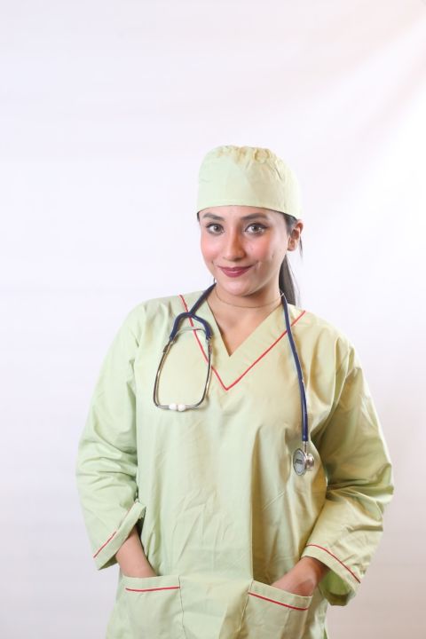 Doctors OT Dress-Scrub V Shape Best Quality Scrub Suit For women & Gents OT Kits For Doctors Outfit & Medical Staff Hospital Uniform For Male & Female