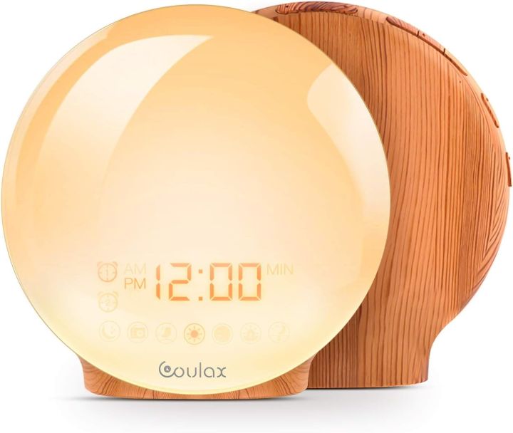 COULAX%20Wake%20Up%20Light%20Wood%20Grain%20Sunrise%20Alarm,%20Radio%20Clock%20Sunset%20Simulation%20Night%20Light%20with%20FM%20Radio,%20Snooze%20Function%20and%20Atmosphere%20Lamp%20Light%20Function%20-%20Image%202