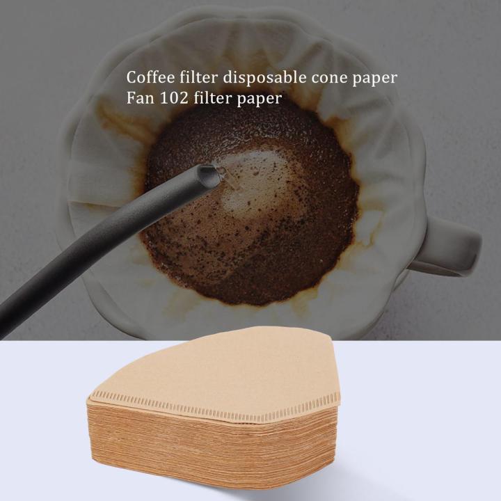 100Pcs Coffee Filters Disposable Cone Paper Coffee Filter 4-6 Cup