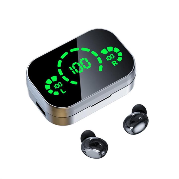YD04 Wireless Bluetooth Headphones Digital Display Headset LED Digital Display Headset In-Ear Bluetooth 5.3 Headset Sports Headphones