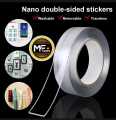 3 Meter Double Sided Adhesive Nano Tape Transparent. 