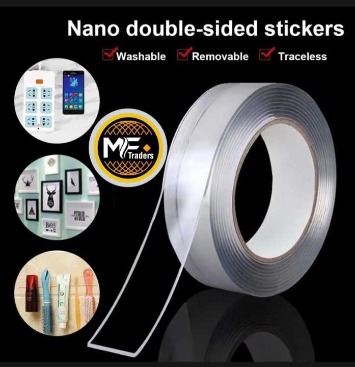 3 Meter Double Sided Adhesive Nano Tape Transparent