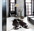 Black And White Cowhide Rugs Real Cowhide Rug - Genuine Hair on Cow Hide – Top Quality Carpet Options for Home Decor. 