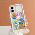 ZeroQiQi for Samsung A06 Back Cover Tom Jerry Comic Soft Rubber Ladder Camera Protection Phone Case. 