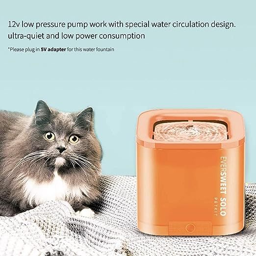 PETKIT%20Eversweet%20Solo%20Pet%20Water%20Fountain%20or%20Dispenser%20with%20Filter,%20Automatic,%20Dual%20Working%20Mode,%20Smart%20LED%20Light,%20for%20Cats%20and%20Dogs%20(OE-N12A-X3ON)%20-%20Image%202