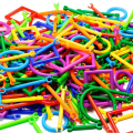 120 Pcs Set - Smart Sticks Building Blocks Toys Set for Boys Girl Kids Children - Smart Stick DIY Stick Puzzle Plastic Early Educational Block Toy. 