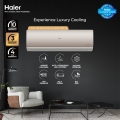 Haier (Pearl Inverter Series) 1 Ton DC Inverter UPS Enabled - HSU-13HFP(Golden) - Self Cleaning - WiFi Enabled - Turbo Cooling AC - /Haier Free Installation. 