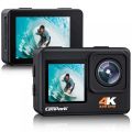 Campark X35 Action Camera 4K 24MP Wi-Fi Underwater Waterproof Camera 40M with Dual Screen. 
