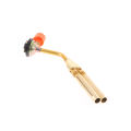 Outdoor Camping Picnic BBQ Ignition Flamethrower Grill Tool Double Tube Flame Gun Metal Welding Gas Torch Lighter Butane Burner. 