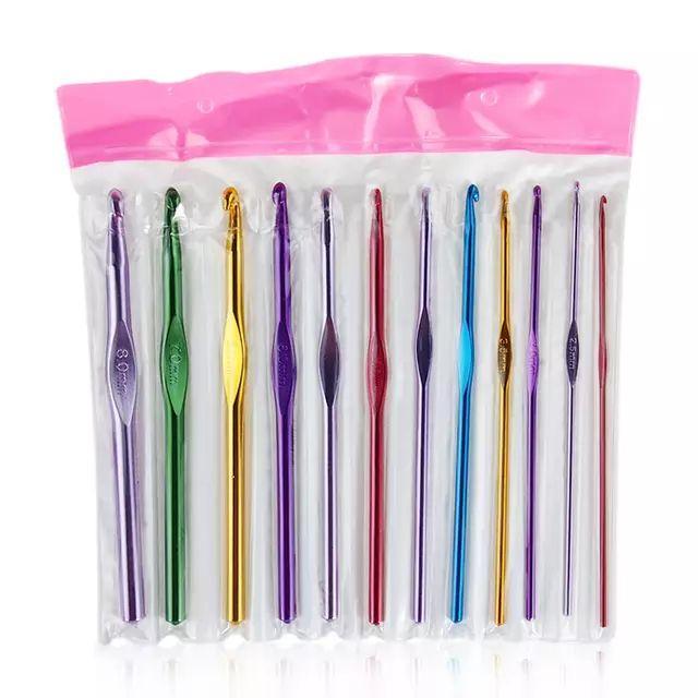 12Pcs%20New%20Metal%20Handle%20Crochet%20Hook%20Knitting%20Needles%20Set%20Aluminum%20-%20Image%204