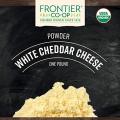 White Cheddar Cheese Powder, 1lb Bulk Bag, Organic Powdered Cheese. 
