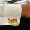 Customised Cufflinks For Men - Studs for Men - Customised Gifts - Cufflinks For Men With Name & Black - Name Cufflinks For Men - Cufflinks For Men- Studs For Men Name Cufflinks - Cufflings For Men Full Set Box - Customized Gifts - Trendirella Official. 