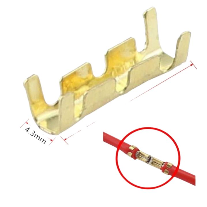10Pcs Wire Terminal Connectors U-Shaped Buckle Tab Inserts
