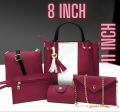 Hand bags for girls pack of 5 piece set with long strap. 