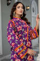 Tzk-38- Safwa Tulip Khaddar Collection Vol-3 Digital Print 2 Piece Unstitched Suit For Women / Unstitched Fabric For Women. 