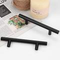 Pack of 2 Round Rod  Handles, puller, For Door , Wardrobe, Almari Kitchen  T Bar BlackBlack Handle Round Handle T Bar Handle Cabinet Handle Drawer Handle Furniture Hardware Kitchen Handle Wardrobe Handle Cupboard Handle Cont Handle ,Wardrobe Door Cabinet,. 