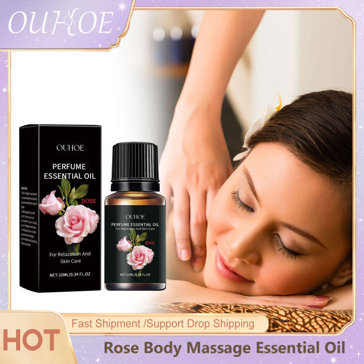 Rose Massage Essential Oil Aromatherapy Spa Perfume Nourish Moisturizing Body Comfortable Shoulder Neck Care Relax Massage Oil