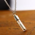 Glow In The Dark Hourglass Necklace Glass Pendant Necklace Luminous Pendant Jewelry Women S Gem Accessories. 