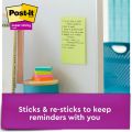 Post-it Super Sticky Notes Rio de Janeiro Collection and Multi-Sizes 4622-SSEU. 4x6, 4x4, 3x3, 2x2 (51x51, 76x76, 101x101, 101x152). 45 sheets/pad, 4 pads/pack. 