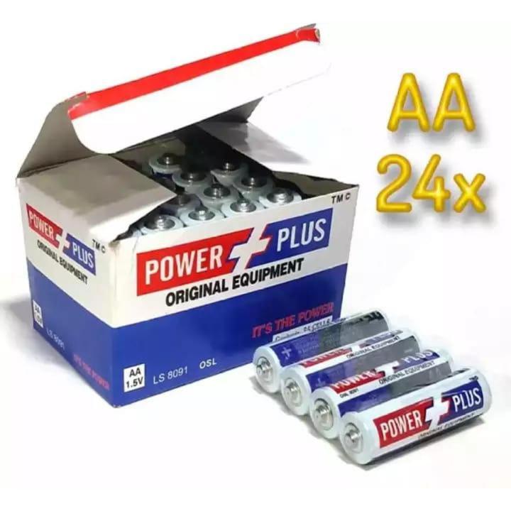 Power Plus - Original Cells - White - AA Size / AAA Size - 24 Pcs High Quality Cells Batteries