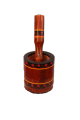 Wooden Chattu Watta Grinding Pot-Wooden Chathu Watta-Chiniot Handicrafts-WOODEN DORI DANDA-Wooden mortar-Wooden Hawan Dasta-Lakri Ka Danda-Chiniot Furniture. 