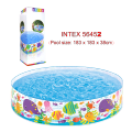 INTEX Snapset Pool 56452 6 FT X 15 IN Under the Trees Snapset kids Plastic Swimming Pool  Vinyl kids Play Pool 6 Feet Big Round Swimming Pool Kids Play Pool Baby Pool Swiming  Pool Big For Kids Size 6 foot Diameter 15 Inch Height. 