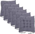 Chair Cushion Pad with Ties  Home Accessories  Home Décor Decoration item Dining Chair cushion with filling Pack of 2  Pack of 4 Pack Of 6. 