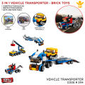 Decool Architect Vehicle Transporter Building Blocks For Kids Technique Jisi Bricks Block & Engineering Toy Creative Truck Lego_ Toys Plastic Educational 264+ Pcs DIY Brick Off-Roader Sports Car Model Play Build Skill Set Gift For Teenager Boys Code: 3114. 