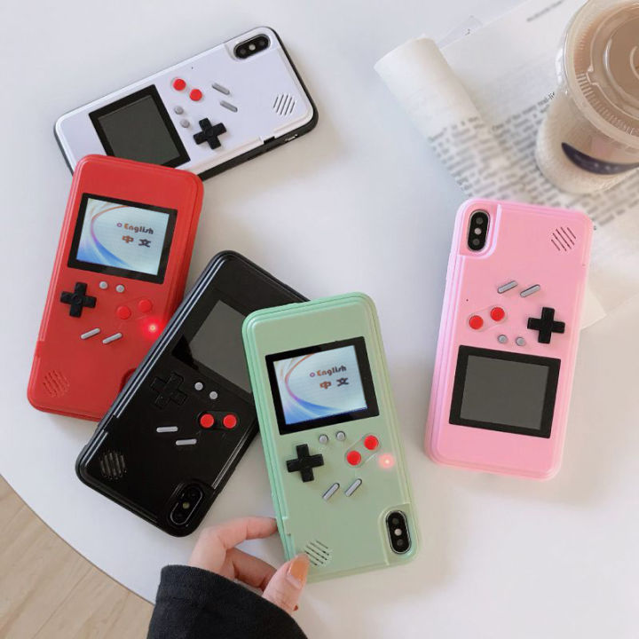 Retro Reliver Stress Gameboy Phone Case for IPhone 13 14 15 Pro Max 12 Mini 11 XR X XS 8 7 Plus IPone 15Pro 14Pro Game Boy Cover Homesickneisi