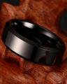 Black Titanium Stainless Steel Ring for Men. 
