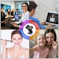 Webcam,1080P HD 110-Degree View Angle Webcam with Microphone. 
