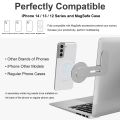 MagSafe Phone Holder Adjustable Laptop Monitor Side Mount for iPhone 14 13 12 Series Android Phone Slim Portable Foldable Computer Expansion Bracket. 