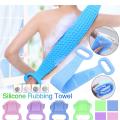 Silicone Body Wash, Body Scrubber Belt With Double Side Shower Belt Back Scrubber Silicone Bath And Body Shower Brush Bath Scrubber Ultra Soft Silicone Bath & Shower Brush Silicone Body Brush Massage Bath Brush Shower Scrubber. 