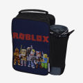 Roblox - Lunch Bag with option to carry water bottle. Digitally printed on Fabric by Traverse. 