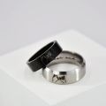 Couple Rings For Both Silver/Black / Best friend rings/Ring for Friendship. 