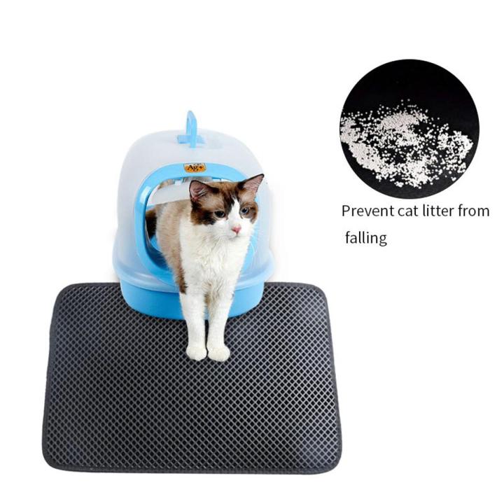 Waterproof Pet Cat Litter Mat Eva Double Layer Litter Pad Cat Trapper Mats With Bottom Non Slip Layer Wearable Clean Pad For Pet Daraz.pk