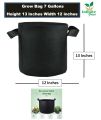 ONE Grow Bag 7 Gallon 13x12 inches Heavy Duty for Plant/Vegetable/Herb/Fruit Breathable Fabric Grow Planter Pot Bags with Handles,. 