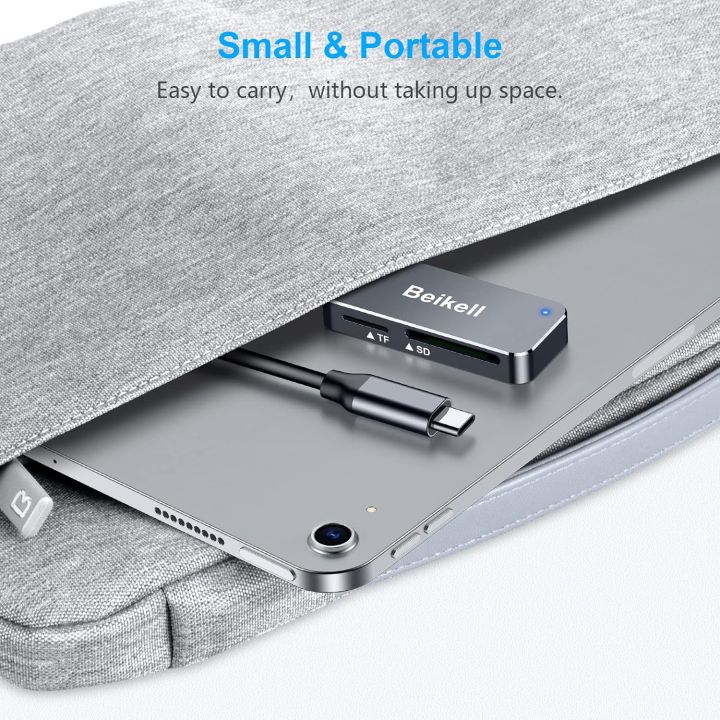 Beikell%20SD%20Card%20Reader,%20USB%20C%20SD,%20Micro%20SD%20Card%20Reader%20USB%203.0%20Memory%20Card%20Adapter%20-%20Supports%20SD,%20SDXC,%20Micro%20SD,%20Micro%20SDXC,%20SDHC,%20MMC,%20RS-MMC,%20Compatible%20with%20MacBook%20Pro/Air,%20iPad%20Pro,%20Galaxy%20etc.%20Grey%20-%20Image%205