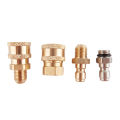 Copper 1/4 High Pressure Washer Quick Coupling Water Gun Hydraulic Coupler MJ. 