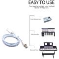 USB Type B Midi Cable To Type C Connector, Adapter Cable, Piano Audio Cable. 