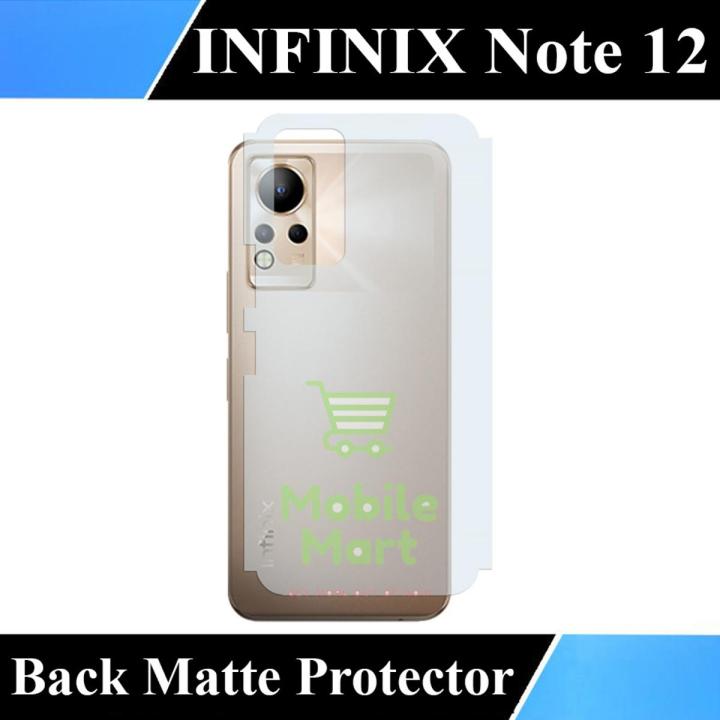Infinix Note 12 Back Protector Carbon Fiber Matte Soft Skin Sheet For Infinix Note 12