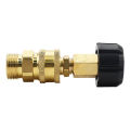 Pressure Washer Adapter Set, Quick Connector, M22 14mm Swivel To M22 Metric Fitting,M22-14 Swivel + 3/8 Inch Plug, 3/8 Inch Quick Disconnect + M22 Male Quick Connect Kit,5000 PSI. 