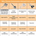 Stainless Steel Hand Squeeze Fruit Juice Manual Juice Machine Orange Lemon Smoothie Citrus Juicer Press Fruit Machine. 